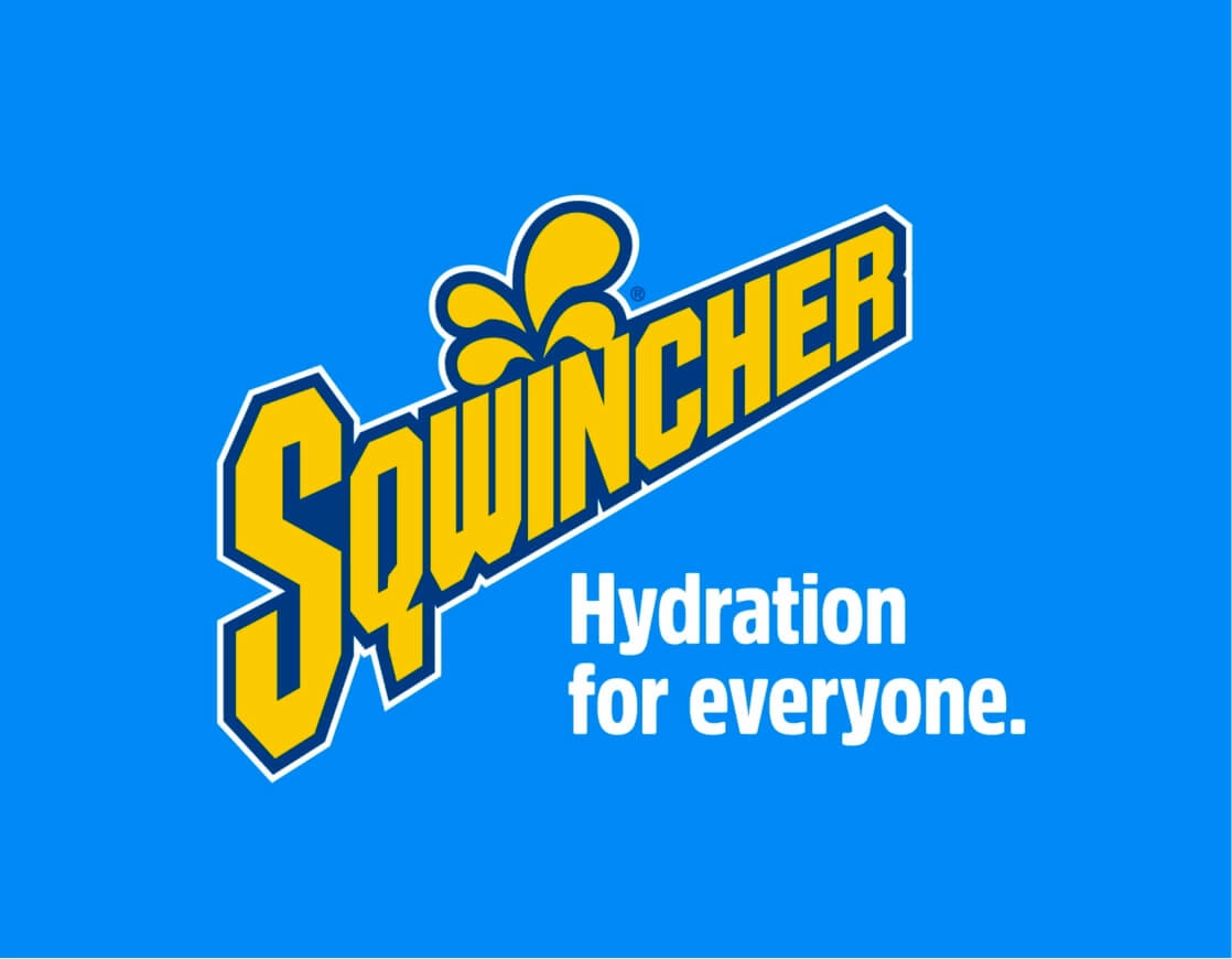 Sqwincher branding with the taglin 'Hydration for everyone'